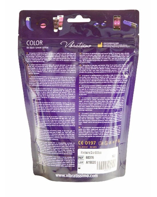 Презервативи - Vibratissimo Color, 50 шт. Презервативи - Vibratissimo Color, 50 шт.