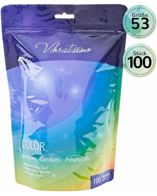 Презервативи - Vibratissimo Color, 100 шт. Презервативи - Vibratissimo Color, 100 шт.