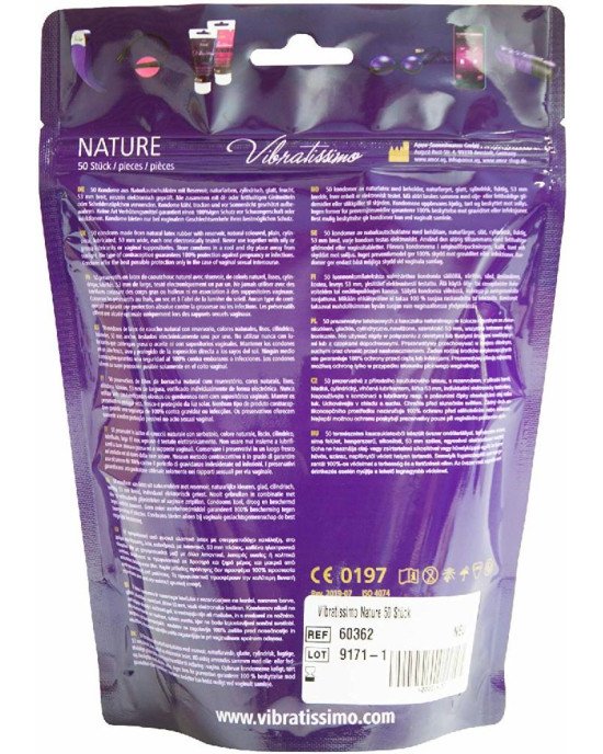 Презервативи - Vibratissimo Nature, 50 шт. Презервативи - Vibratissimo Nature, 50 шт.