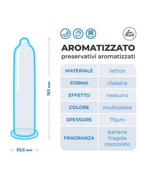 Презервативи - Aromatizzato (Flavoured), 54 мм, 6 шт. Презервативи - Aromatizzato (Flavoured), 54 мм, 6 шт.