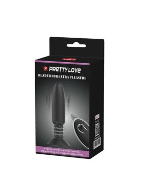 Анальна пробка - Pretty Love Beaded For Extra Pleasure Black Анальна пробка - Pretty Love Beaded For Extra Pleasure Black