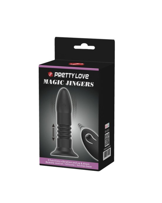 Анальна пробка - Pretty Love Magic Jingers Anal Plug Black Анальна пробка - Pretty Love Magic Jingers Anal Plug Black