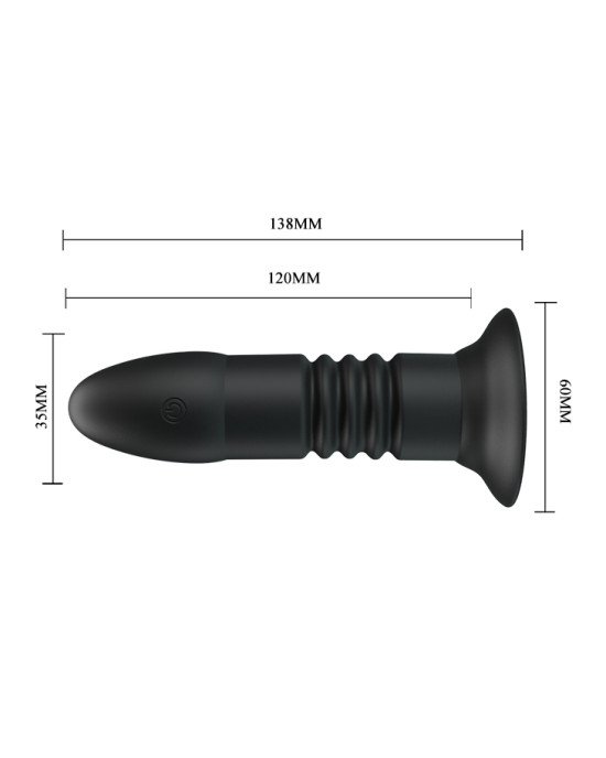 Анальна пробка - Pretty Love Magic Jingers Anal Plug Black Анальна пробка - Pretty Love Magic Jingers Anal Plug Black