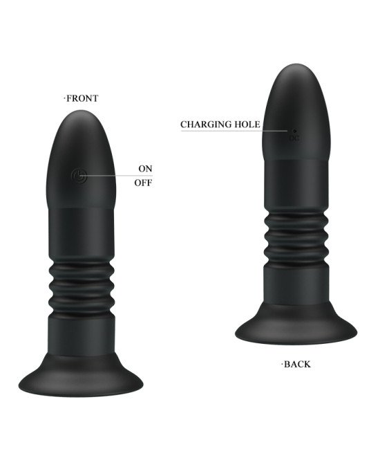 Анальна пробка - Pretty Love Magic Jingers Anal Plug Black Анальна пробка - Pretty Love Magic Jingers Anal Plug Black