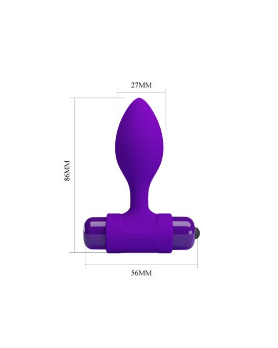 Анальна пробка - Pretty Love Vibra Butt Plug Purple