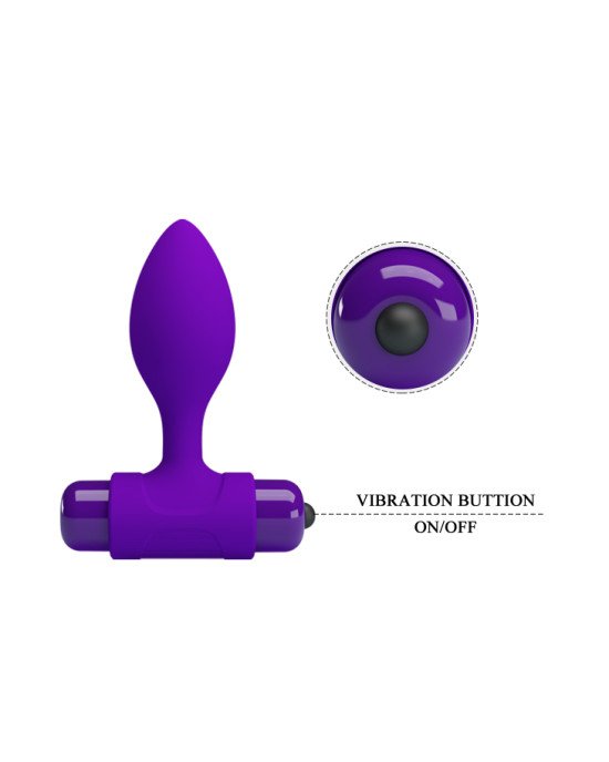Анальна пробка - Pretty Love Vibra Butt Plug Purple