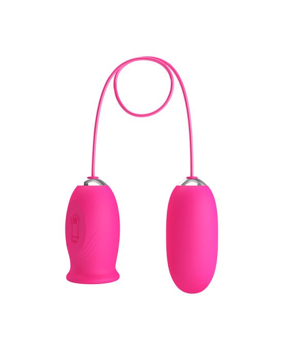 Кліторальний стимулятор з віброяйцем - Pretty Love Daisy Licking Vibrator Pink Кліторальний стимулятор з віброяйцем - Pretty Love Daisy Licking Vibrator Pink