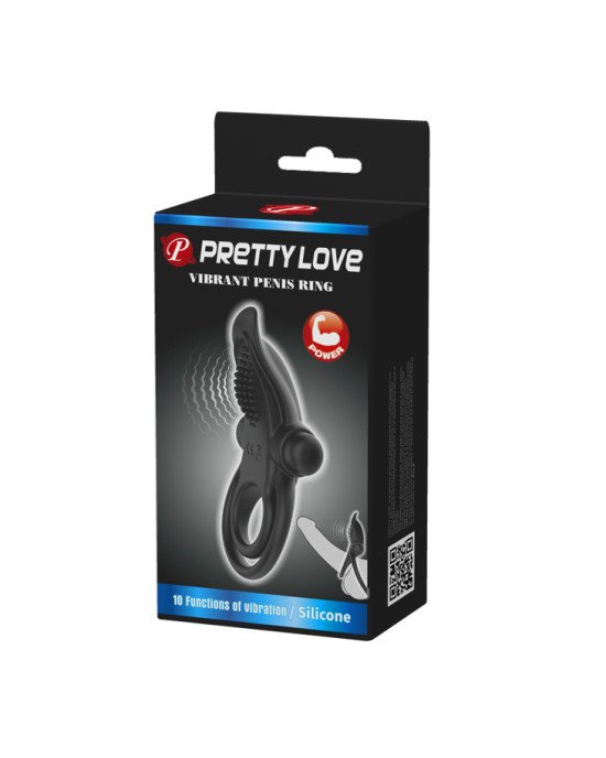 Ерекційне кільце - Pretty Love Vibrant Penis Ring Black Ерекційне кільце - Pretty Love Vibrant Penis Ring Black