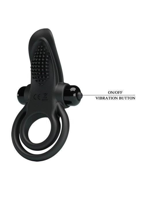Ерекційне кільце - Pretty Love Vibrant Penis Ring Black Ерекційне кільце - Pretty Love Vibrant Penis Ring Black
