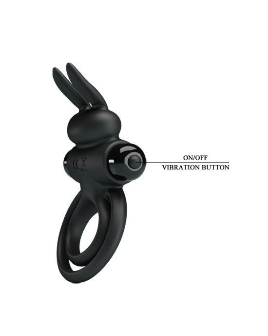 Ерекційне кільце - Pretty Love Vibrant Penis Ring III Black Ерекційне кільце - Pretty Love Vibrant Penis Ring III Black
