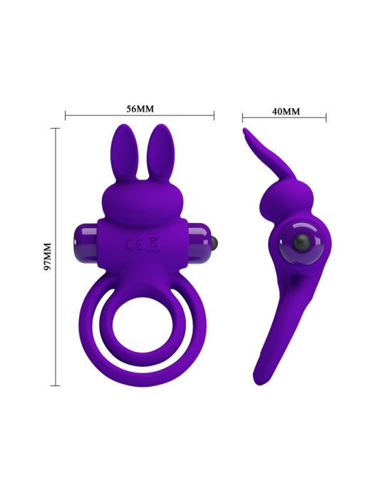 Ерекційне кільце - Pretty Love Vibrant Penis Ring III Purple