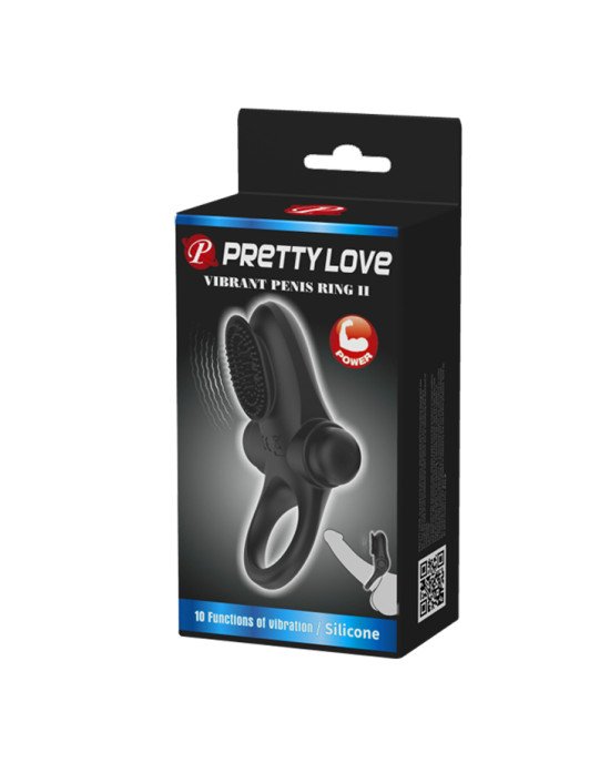 Ерекційне кільце - Pretty Love Vibrant Penis Ring II Black Ерекційне кільце - Pretty Love Vibrant Penis Ring II Black