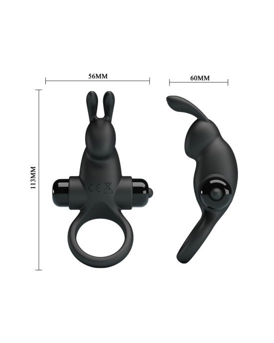 Ерекційне кільце - Pretty Love Vibrant Penis Ring I Black Ерекційне кільце - Pretty Love Vibrant Penis Ring I Black