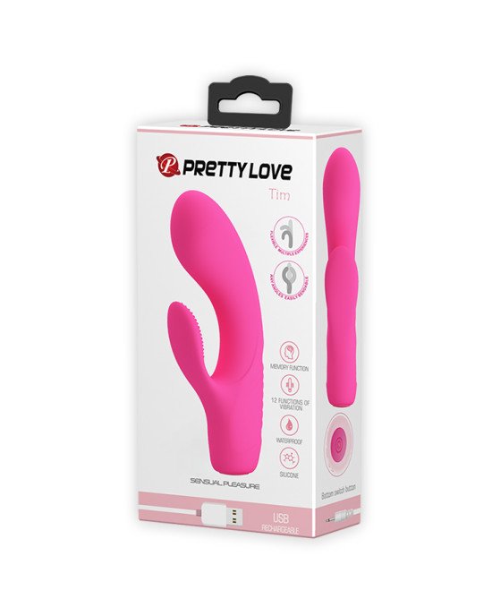Вібратор - Pretty Love Tim Vibrator Pink