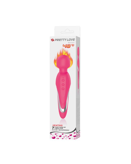 Вібратор - Pretty Love Micheal Heat Massager Pink