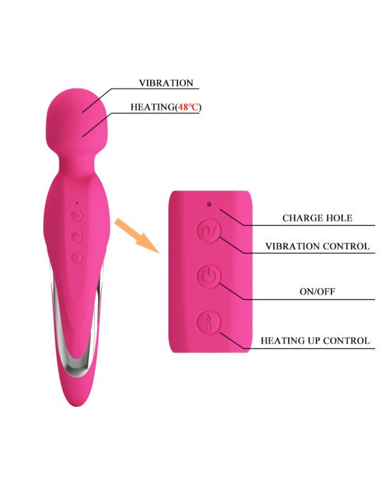 Вібратор - Pretty Love Micheal Heat Massager Pink