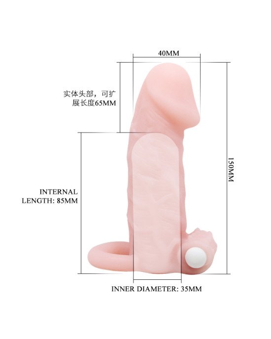 Насадка на член - Brave Men Vibro Penis Sleeve Flesh Насадка на член - Brave Men Vibro Penis Sleeve Flesh