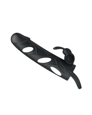 Насадка на член - Pretty Love Penis Sleeve With Ball Strap 5.5