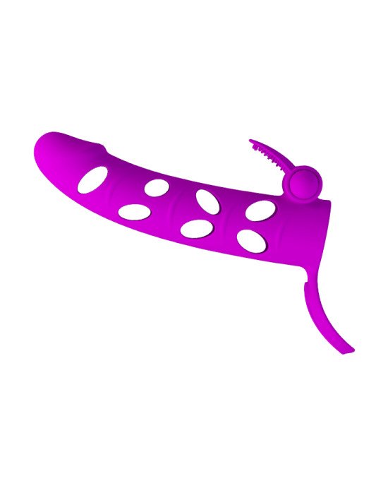 Насадка на член - Pretty Love Vibrating Penis Sleeve With Ball Strap 6 Насадка на член - Pretty Love Vibrating Penis Sleeve With Ball Strap 6