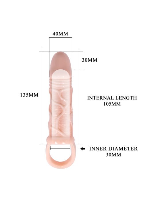 Насадка на член - Pretty Love Carson Penis Sleeve Vibration Flesh Насадка на член - Pretty Love Carson Penis Sleeve Vibration Flesh