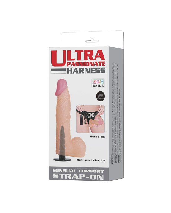 Страпон - Ultra Passionate Harness Vibrating, 16.5 см Страпон - Ultra Passionate Harness Vibrating, 16.5 см