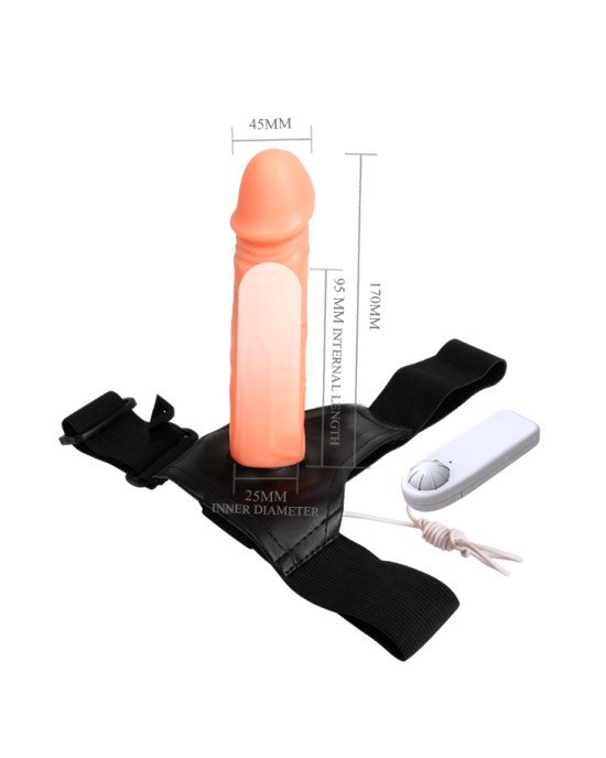 Страпон - Baile Jessica Strap On Vibrating, 17 см Страпон - Baile Jessica Strap On Vibrating, 17 см