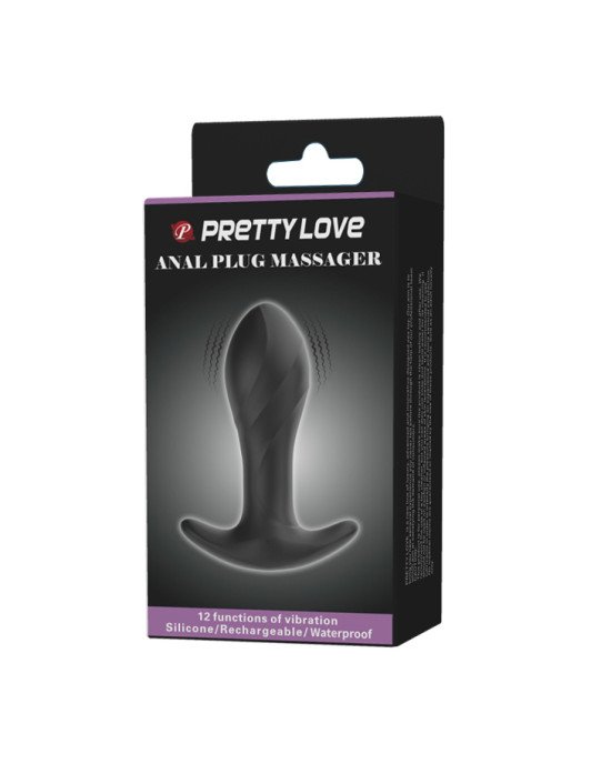 Анальна пробка - Pretty Love Anal Plug Massager Black Анальна пробка - Pretty Love Anal Plug Massager Black