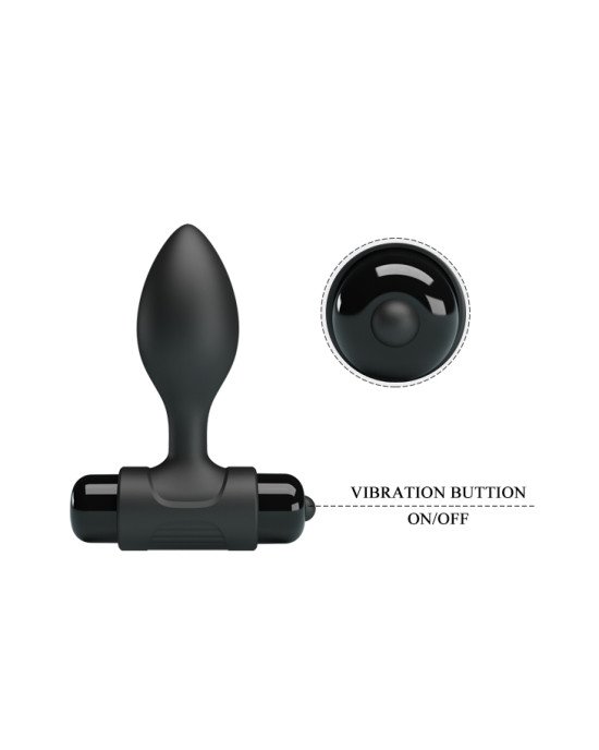 Анальна пробка - Pretty Love Vibra Butt Plug Black Анальна пробка - Pretty Love Vibra Butt Plug Black