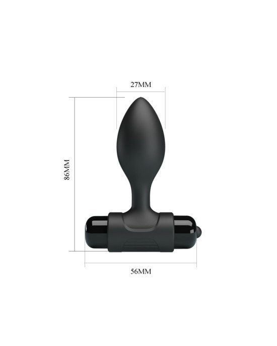 Анальна пробка - Pretty Love Vibra Butt Plug Black Анальна пробка - Pretty Love Vibra Butt Plug Black