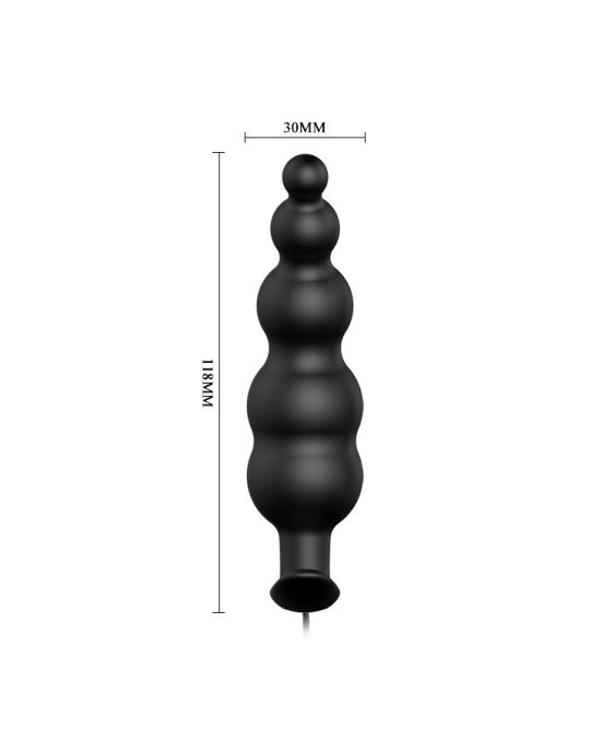 Анальна пробка - Pretty Love Special Anal Stimulation Butt Plug Black Анальна пробка - Pretty Love Special Anal Stimulation Butt Plug Black