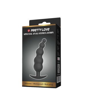 Анальна пробка - Pretty Love Special Anal Stimulation Butt Plug Black Анальна пробка - Pretty Love Special Anal Stimulation Butt Plug Black