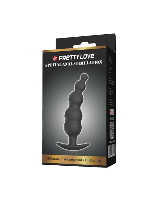 Анальна пробка - Pretty Love Special Anal Stimulation Butt Plug Black Анальна пробка - Pretty Love Special Anal Stimulation Butt Plug Black