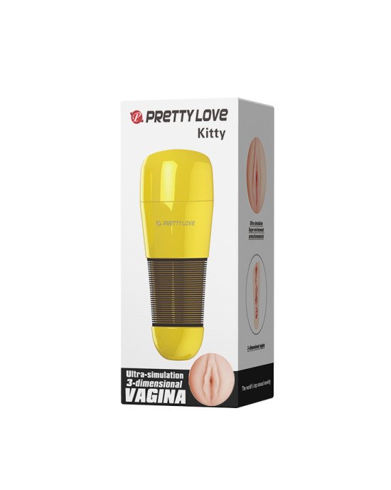 Мастурбатор - Pretty Love Kitty Vagina Masturbator Gold Мастурбатор - Pretty Love Kitty Vagina Masturbator Gold