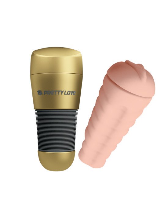 Мастурбатор - Pretty Love Kitty Vagina Masturbator Gold Мастурбатор - Pretty Love Kitty Vagina Masturbator Gold
