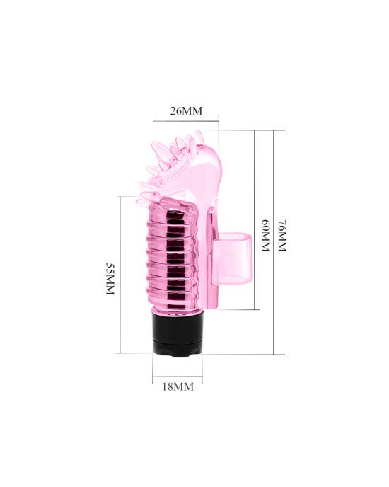 Насадка на палець - Finger Vibrator Pink, 7,6 см Насадка на палець - Finger Vibrator Pink, 7,6 см