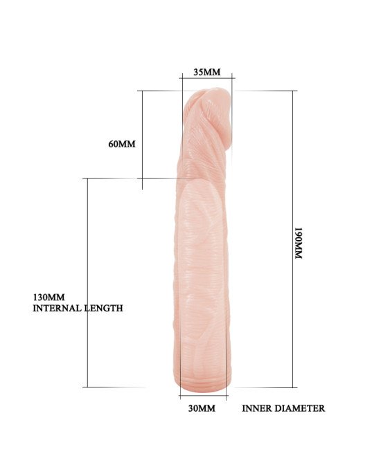 Насадка на член - Penis Extended Sleeve, Elastic TPR Material Насадка на член - Penis Extended Sleeve, Elastic TPR Material