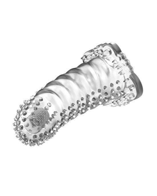Насадка на член - Brave Man Vibrating Penis Sleeve Clear Насадка на член - Brave Man Vibrating Penis Sleeve Clear