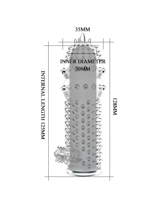 Насадка на член - Penis Sleeve, 12.8 см Насадка на член - Penis Sleeve, 12.8 см