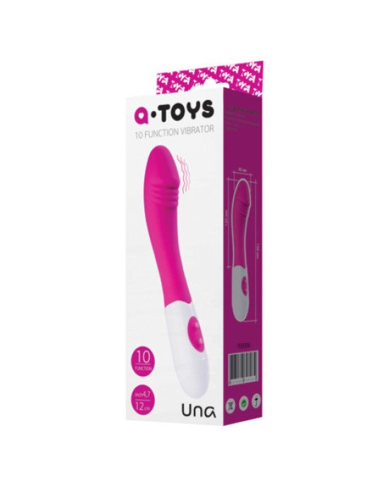 Нереалістичний вібратор Toyfa A-Toys Una, силікон, рожевий, 19,8 см Нереалістичний вібратор Toyfa A-Toys Una, силікон, рожевий, 19,8 см