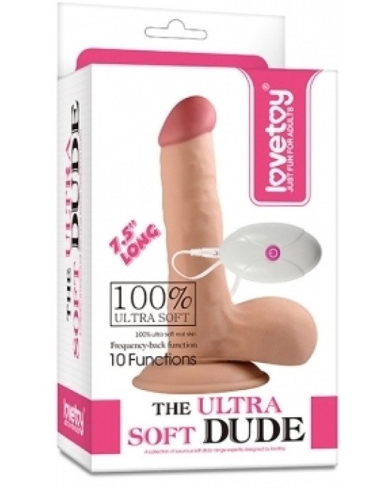 Реалістичний вібратор - The Ultra Soft Dude Vibrating 7.5