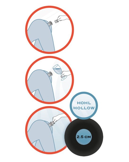 Анальна пробка - Lust Tunnel Plug With Stopper Анальна пробка - Lust Tunnel Plug With Stopper