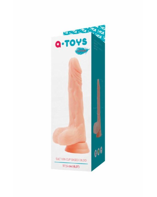 Реалістичний фалоімітатор Toyfa A-Toys, TPE, тілесний, 19 см Реалістичний фалоімітатор Toyfa A-Toys, TPE, тілесний, 19 см