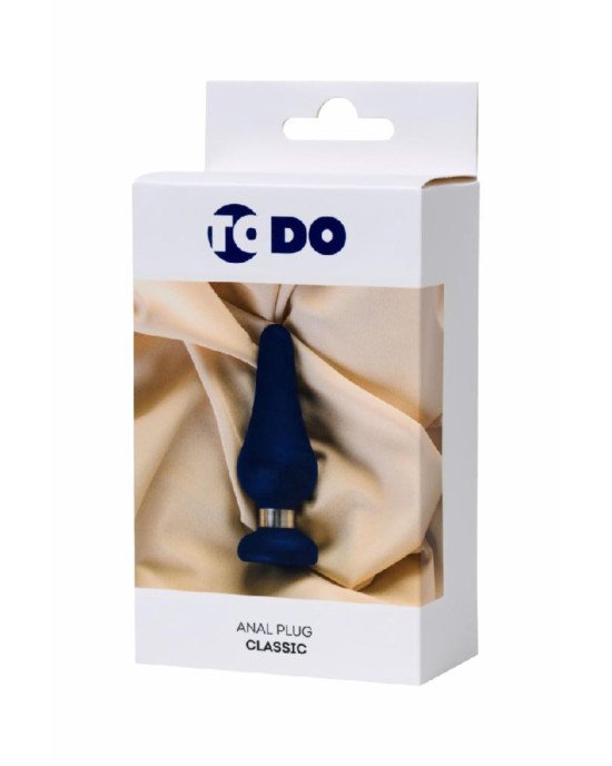 Анальна пробка ToDo By Toyfa Сlassic, силікон, синя, 13 см, ø 4,6 см Анальна пробка ToDo By Toyfa Сlassic, силікон, синя, 13 см, ø 4,6 см