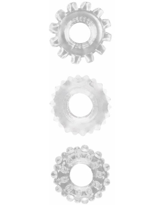 Ерекційні кільця - GK Power Gear Up Rings Clear Ерекційні кільця - GK Power Gear Up Rings Clear