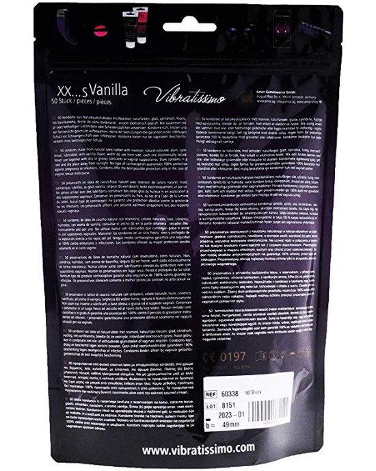 Презервативи - Vibratissimo XX ... S Vanilla, 49 мм, 50 шт. Презервативи - Vibratissimo XX ... S Vanilla, 49 мм, 50 шт.