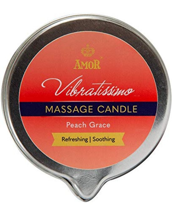 Масажна свічка - Vibratissimo Peach Grace, 50 мл Масажна свічка - Vibratissimo Peach Grace, 50 мл