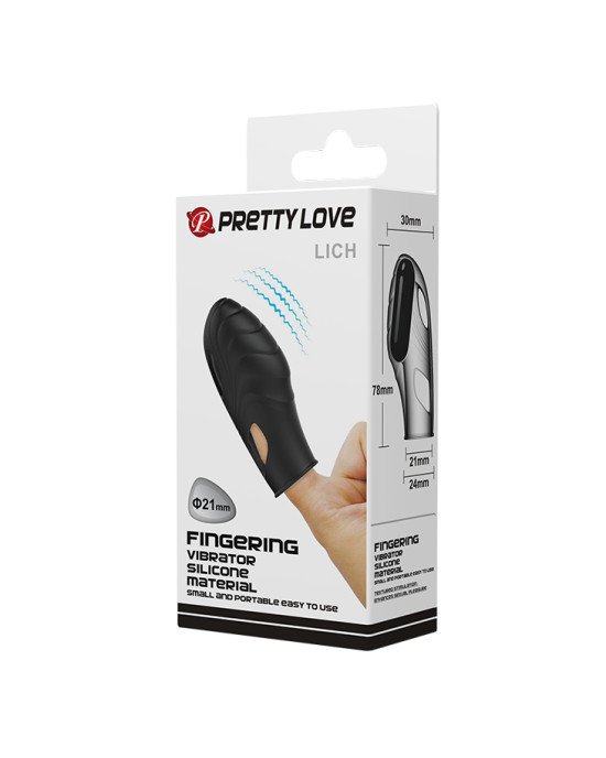 Насадка на палець - Pretty Love Lich Finger Vibrator Black Насадка на палець - Pretty Love Lich Finger Vibrator Black