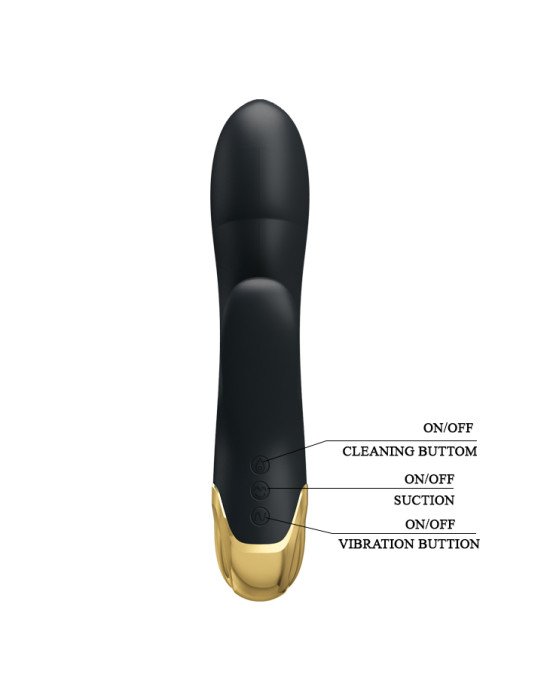 Вібратор - Pretty Love Royal Pleasure Sucking Vibrator Black Вібратор - Pretty Love Royal Pleasure Sucking Vibrator Black