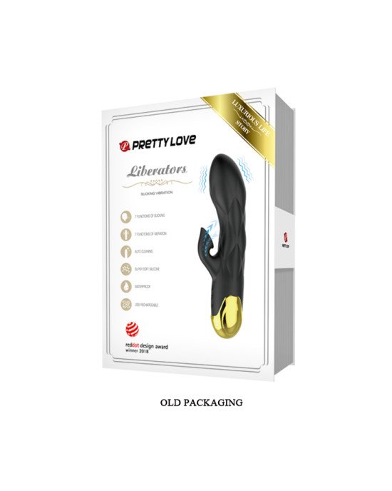 Вібратор - Pretty Love Royal Pleasure Sucking Vibrator Black Вібратор - Pretty Love Royal Pleasure Sucking Vibrator Black