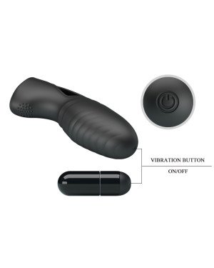 Насадка на палець - Pretty Love Alan Finger Vibrator Black Насадка на палець - Pretty Love Alan Finger Vibrator Black